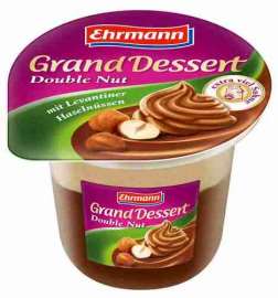 Пудинг Ehrmann Grand Dessert со взбитыми сливками двойной орех 4,9% 200г