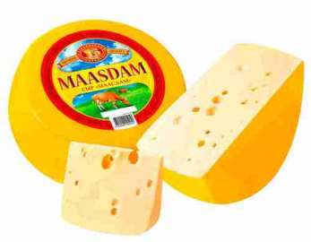 Сыр Староминский сыродел Маасдам 45% 1кг Россия