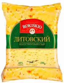Сыр Литовский Rokiskio 48% 250г Россия