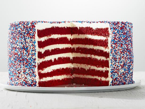 Торт «Красный бархат» из 6 слоев