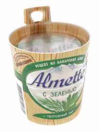 Сыр творожный Almette свежий с зеленью 150г Россия