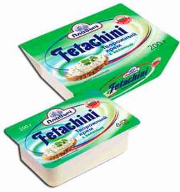 Сыр творожный Плавыч Fetachini с зеленью 200г Россия