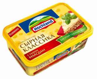 Сыр плавленый Hochland с сыром Маасдам 200г ванна Россия