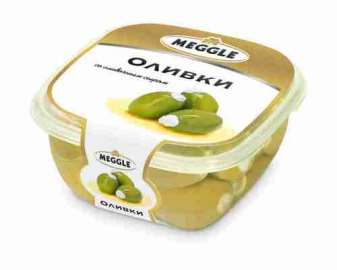 Оливки со сливочным сыром Meggle 230г Сербия