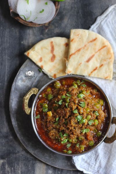 Кима-матар – индийское блюдо из телячьего и говяжьего фарша с зеленым горошком и специями
