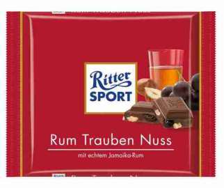 Шоколад молочный Ritter Sport  лесной орех/ром/изюм 100г