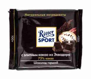 Шоколад горький Ritter Sport элитный 73% 100г