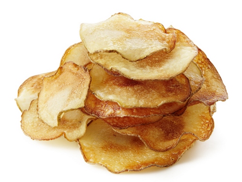 Картофельные чипсы с чесноком