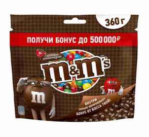 Драже M&M's шоколад 360г