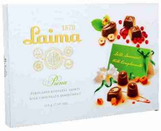 Конфеты Laima Ассорти молочный шоколад 215г