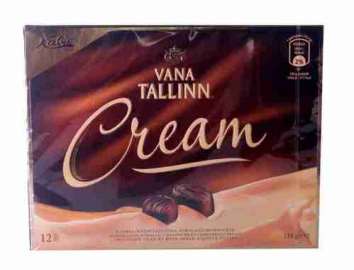 Конфеты шоколадные Вана Таллин с начинкой сливочного ликера 124г