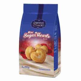 Мини печенье Signature Snacks  Mini Sugar Hearts 100г
