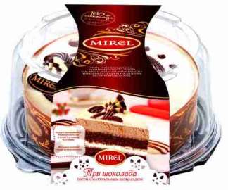 Торт Mirel Три шоколада 900г