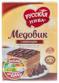 Торт Русская Нива Медовик с шоколадом 420г