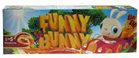 Пирожное бисквитное Рамеснкий КК Funny Bunny с карамельной начинкой 150г