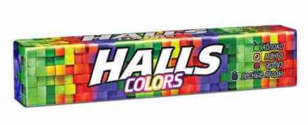 Леденцы Halls Colors 25г