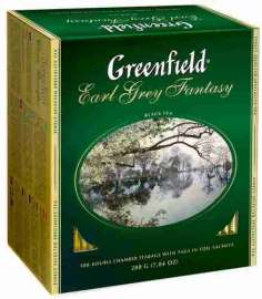 Чай черный Greenfield Earl grey fantasy 100пак