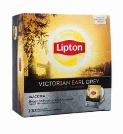 Чай Lipton Victorian Earl Grey черный 100пак