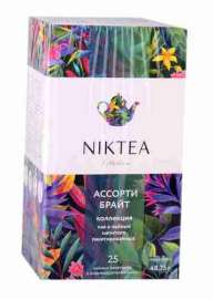 Чай черный Niktea Assorti Bright коллекция чая и чайных напитков 20пак