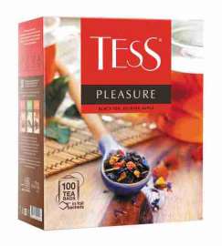Чай Tess пакетированный Pleasure черный 100пак