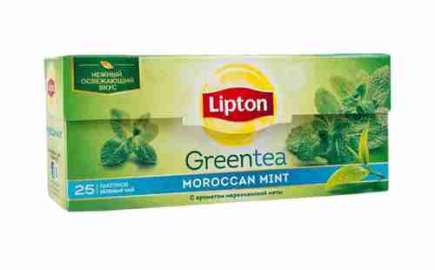 Чай зеленый Lipton Maroccan mint 25пак