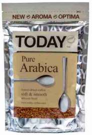 Кофе Today Pure arabica растворимый 75г пак