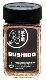 Кофе Bushido Black katana растворимый 100г ст/б