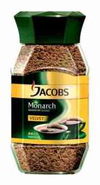 Кофе Jacobs Monarch Velvet растворимый 95г ст/б