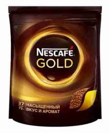Кофе Nescafe Gold растворимый 75г пак