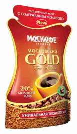 Кофе Москофе Gold растворимый 85г пак