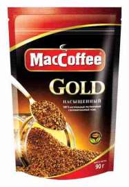 Кофе MacCoffee Gold растворимый 90г пак