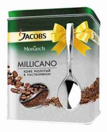 Кофе Jacobs Monarch Millicano + ложка 75г ж/б