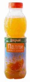 Напиток Добрый Pulpy апельсин с мякотью б/алк с/содерж 0.45л пэт