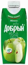 Сок Добрый яблоко 0,33л т/пак