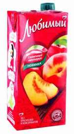 Нектар Любимый яблоко/персик/нектарин с мякотью 0,95л т/п