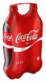 Напиток Coca-Cola б/алк газ 2х1.5л пэт