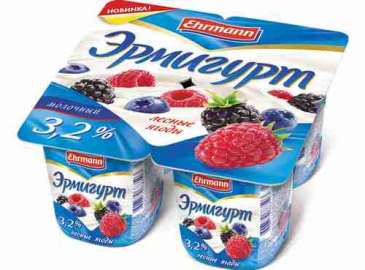 Продукт йогуртный Эрмигурт молочный 3,2% лесные ягоды 115г