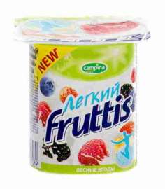 Продукт йогуртный Fruttis легкий ананас/дыня/лесные ягоды 0,1% 110г