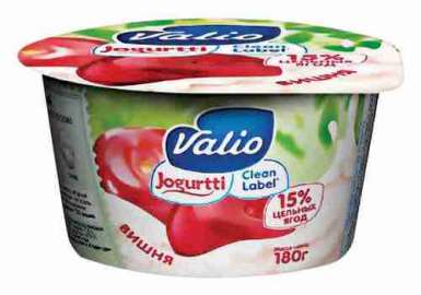 Йогурт Valio вишня 2,6% 180г