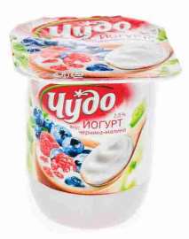 Йогурт Чудо Fresh черника/малина 2,5% 125г