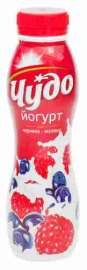 Йогурт питьевой Чудо черника/малина 2,4% 270г бут