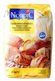 Мука пшеничная Nordic в/с 2кг