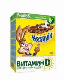 Готовый завтрак Nestle Nesquik шоколадные шарики 375г