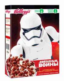 Завтрак готовый Kellogg?s Звёздные войны Шоколадные шарики и звёздочки 240г