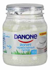 Йогурт Danone натуральный термостатный 4% 250г пл/б