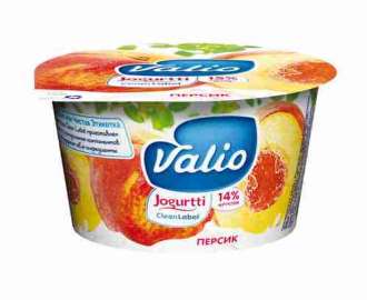 Йогурт Valio персик 2,6% 180г
