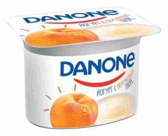 Йогурт Danone персик 2,9% 110г