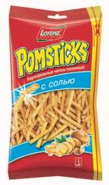 Картофельные чипсы Pomsticks соломка соль 100г
