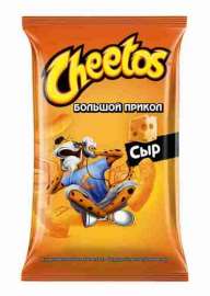 Чипсы кукурузные Cheetos Большой прикол сыр 85г
