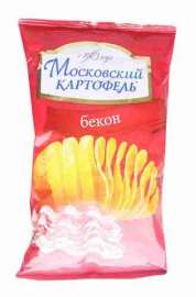 Чипсы Московский Картофель хрустящие со вкусом бекона 70г